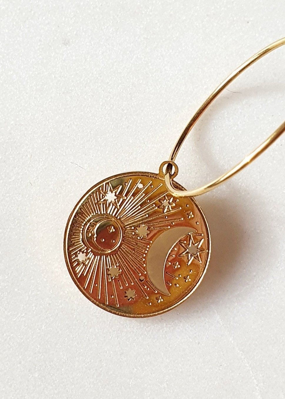 Boucles "Talisman Lune et Etoile" - AlbertineAndTheSun