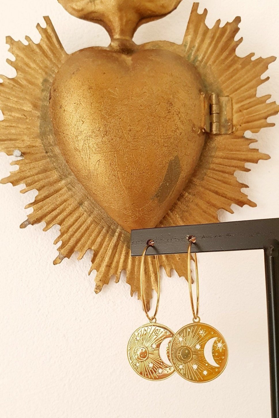 Boucles "Talisman Lune et Etoile" - AlbertineAndTheSun