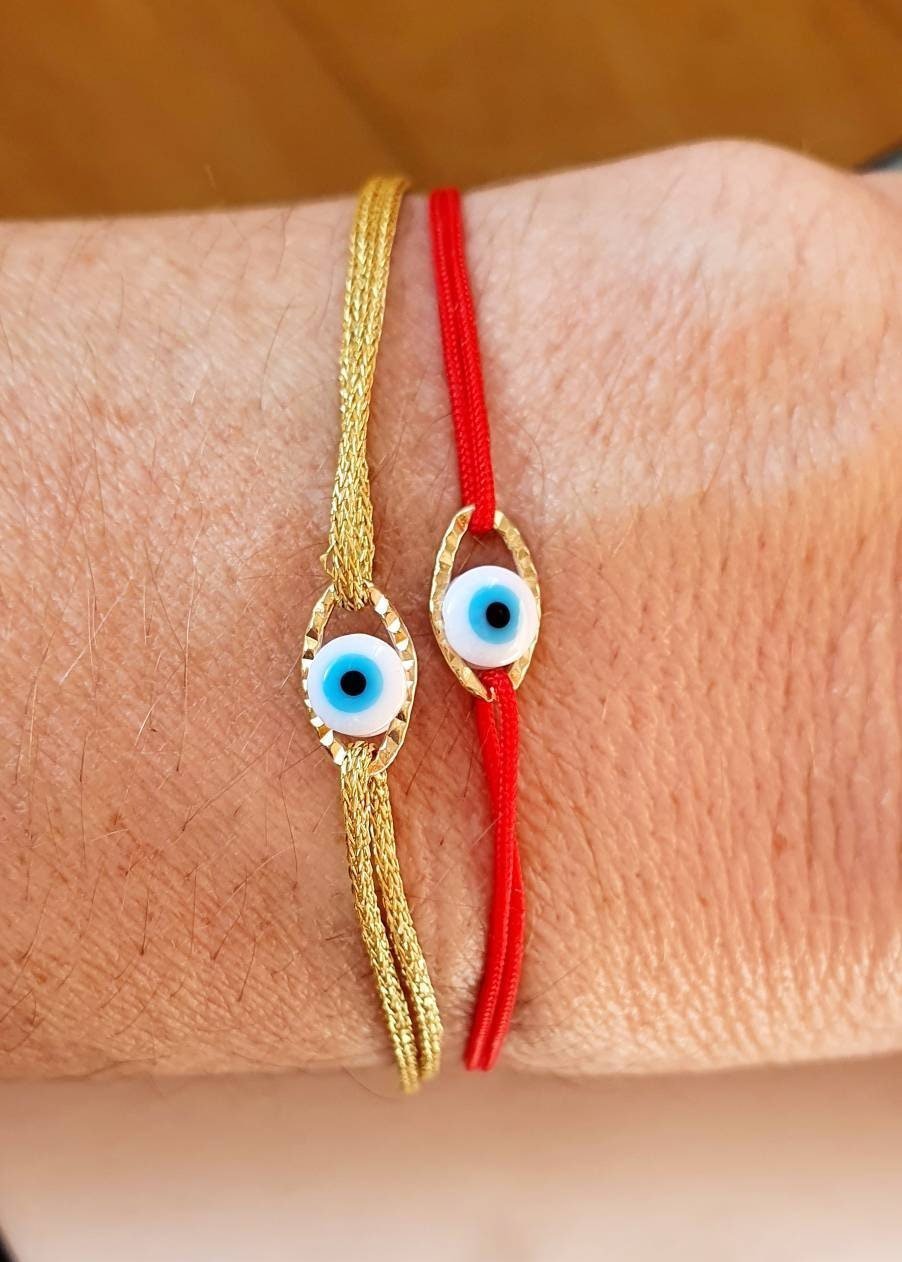 Bracelet "Œil - Cordon Coloré" - Personnalisable - AlbertineAndTheSun