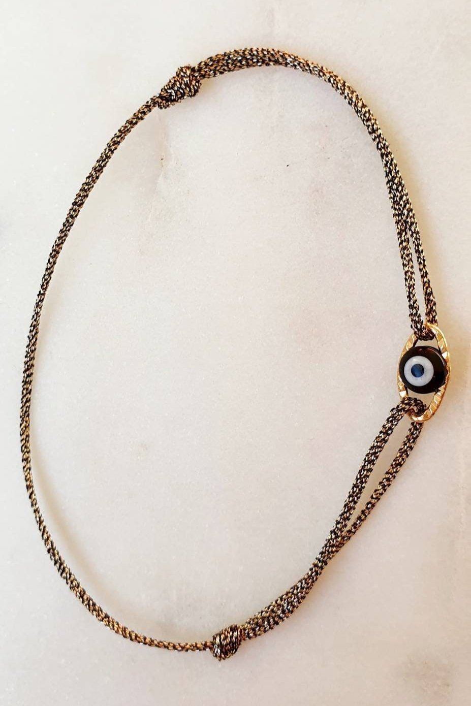 Bracelet "Œil - Cordon Coloré" - Personnalisable - AlbertineAndTheSun