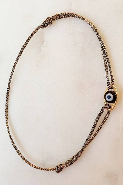 Bracelet "Œil - Cordon Coloré" - Personnalisable - AlbertineAndTheSun