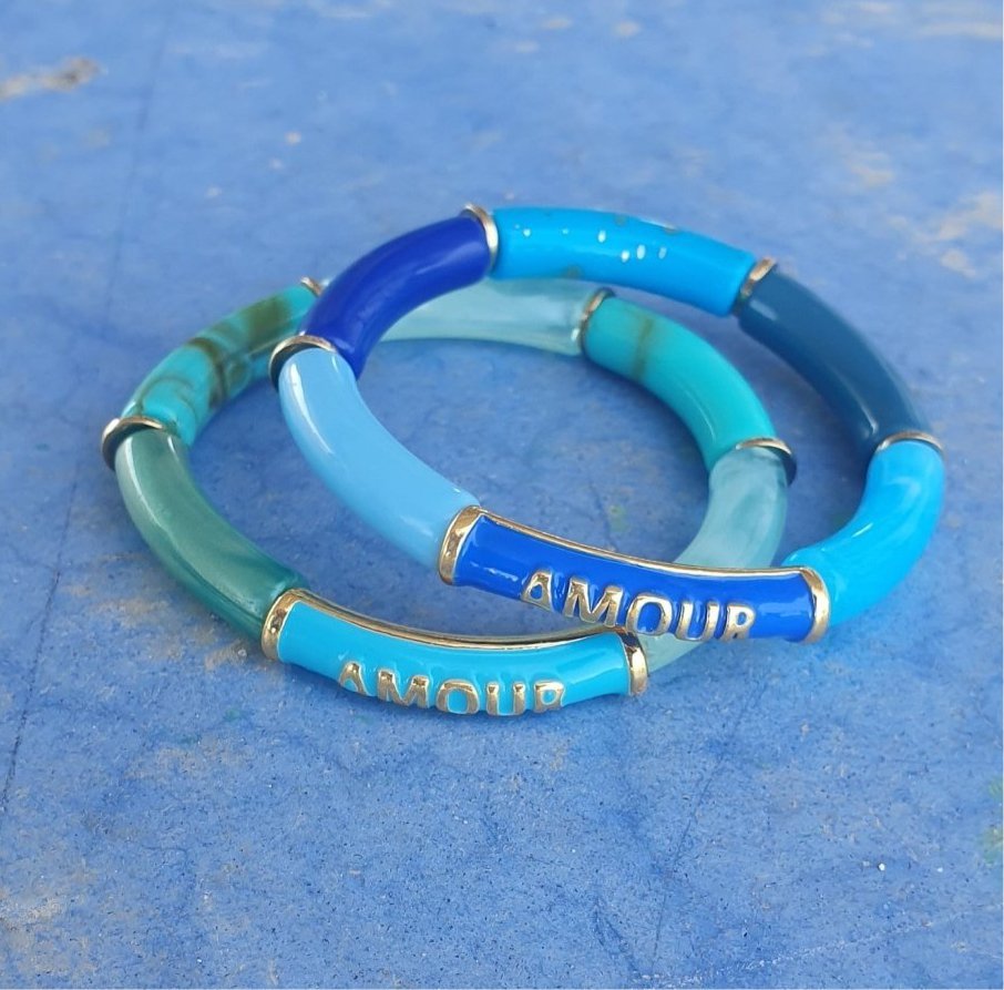 Bracelet "Talisman Amour" - Bleu - AlbertineAndTheSun