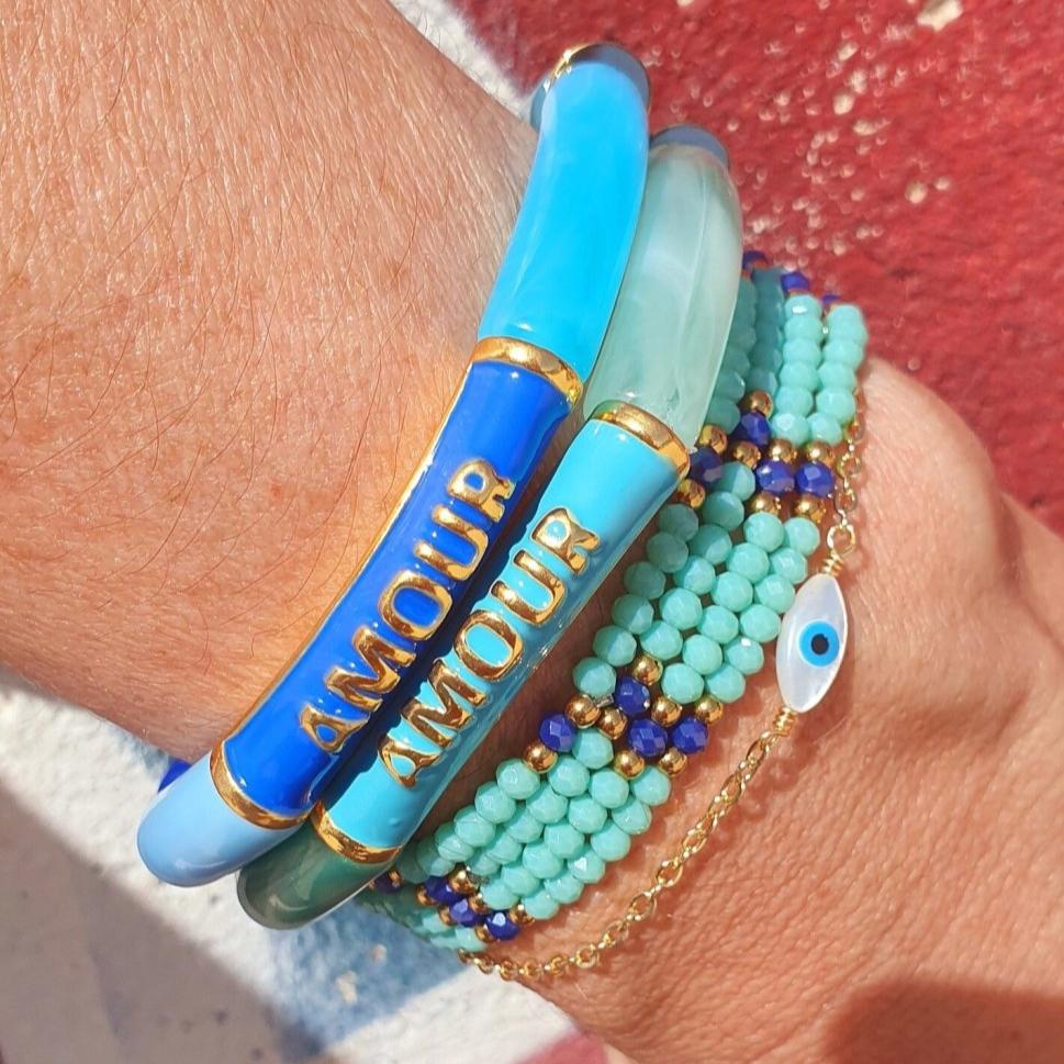Bracelet "Talisman Amour" - Bleu - AlbertineAndTheSun