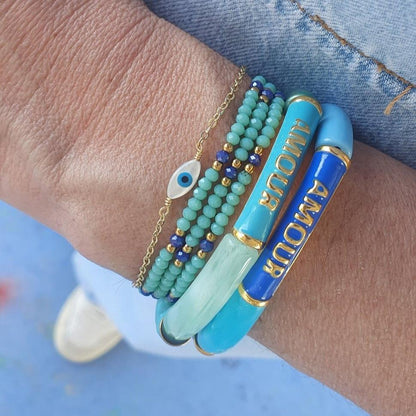 Bracelet "Talisman Amour" - Bleu - AlbertineAndTheSun
