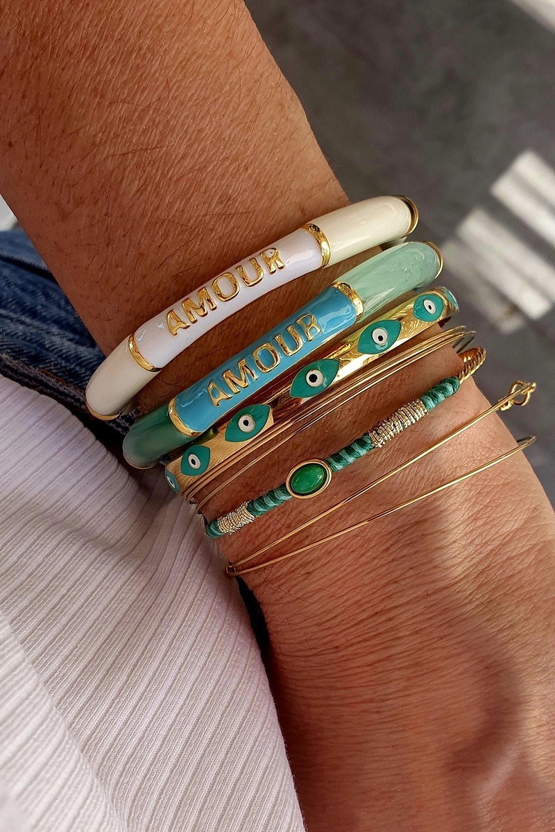 Bracelet "Talisman Amour" - Bleu - AlbertineAndTheSun