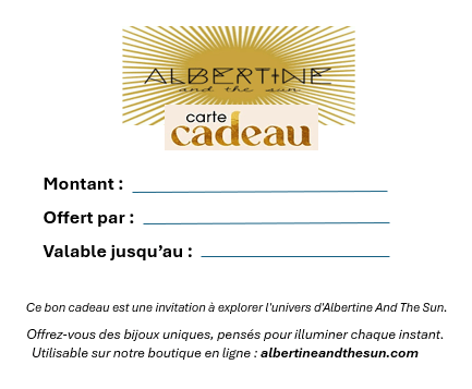 Carte cadeau - Albertine And The Sun - AlbertineAndTheSun