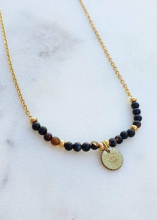 Collier "Œil de Tigre" - AlbertineAndTheSun